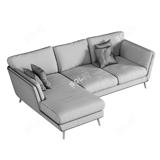 Elegant Comfort: Sits Nova 3D model image 3