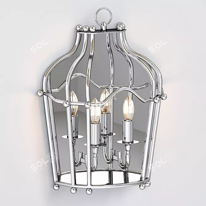 Elegant Elysee Wall Lamp 3D model image 1