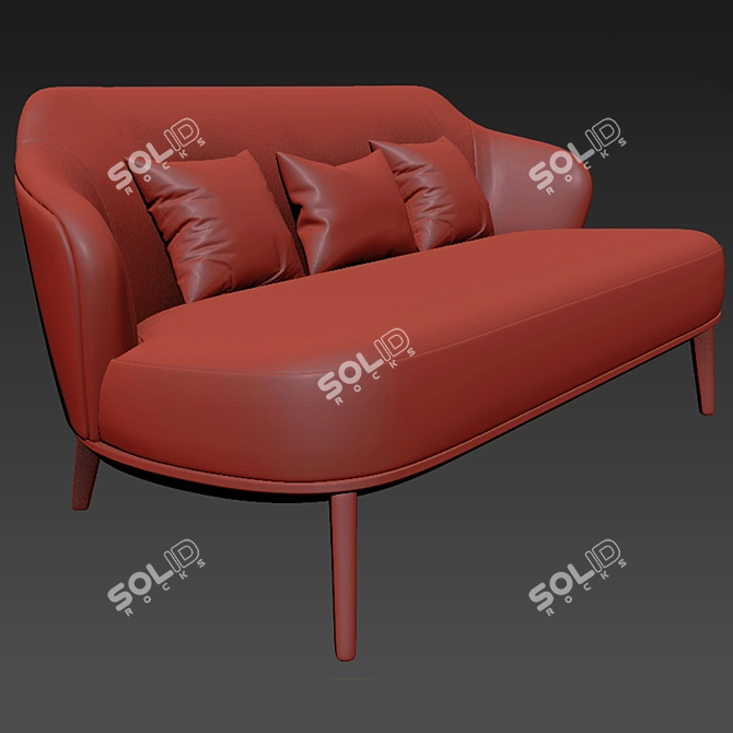 Modern Minotti Leslie Sofa Set 3D model image 2