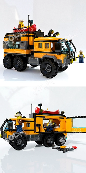 LEGO City Jungle Mobile Lab 3D model image 2