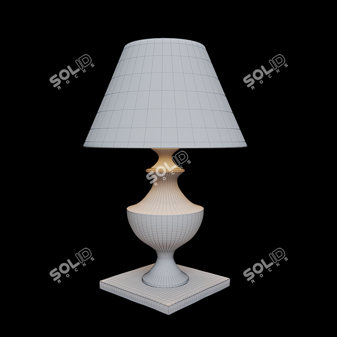 Lucide Robin 71536: Stylish Table Lamp with Brown and Gray Finish 3D model image 3
