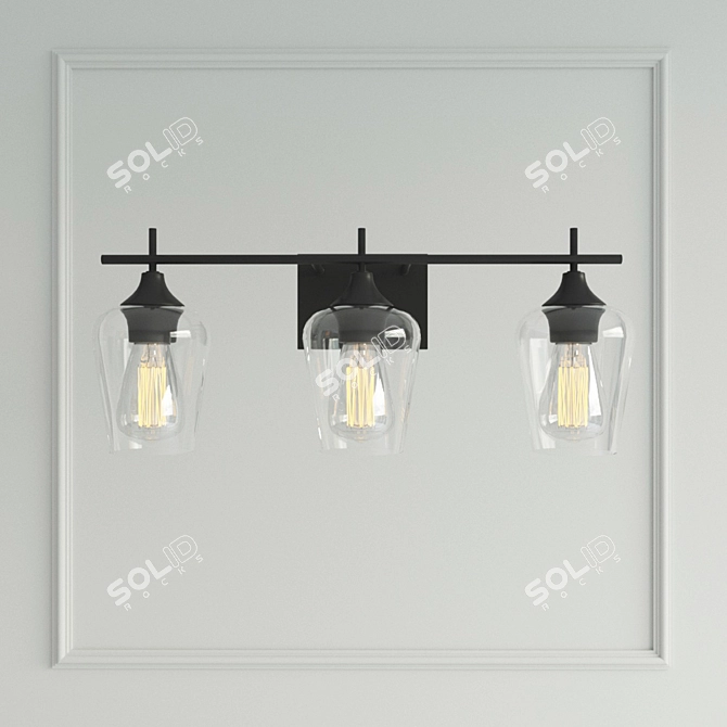 Marina 3-Light Vanity Light 3D model image 1