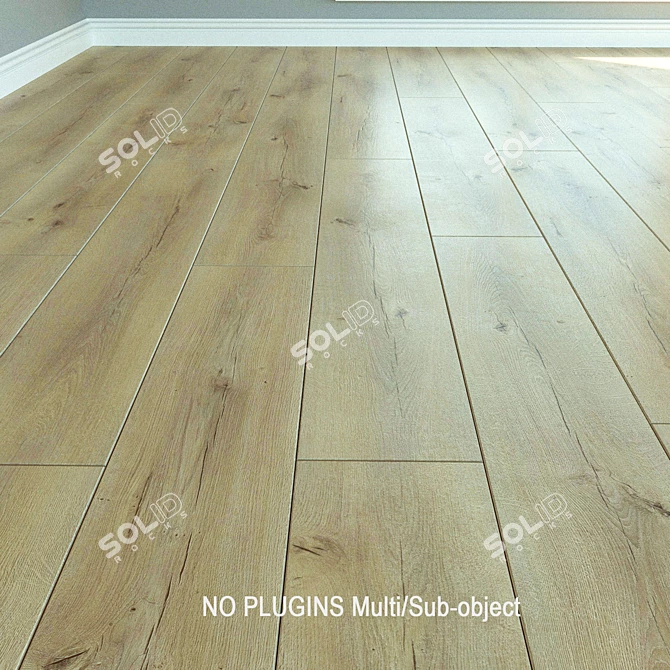 Atlanta Oak Laminate Flooring 3D model image 1