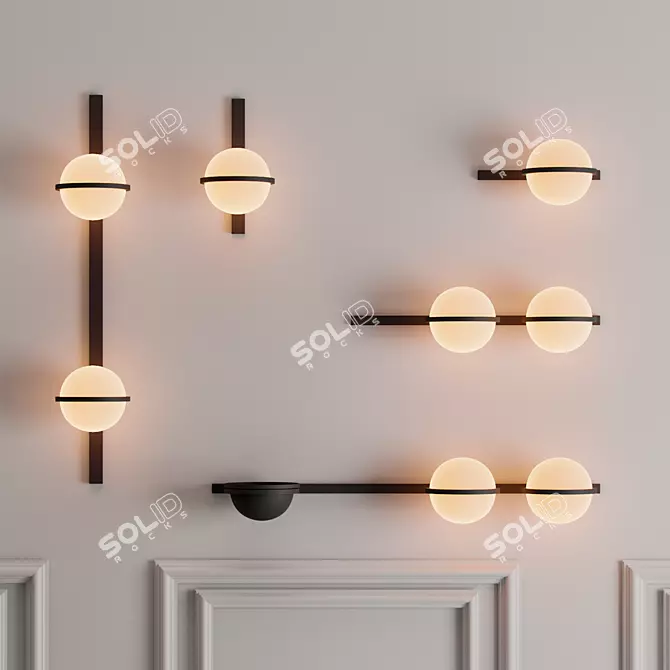 VIBIA PALMA Wall Light 3D model image 1