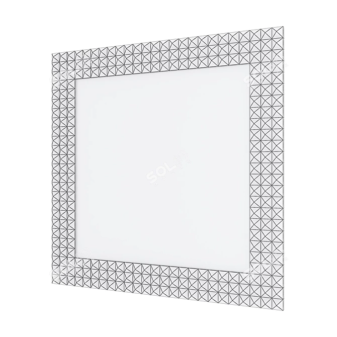 Elegant Egypt Mirror: Golden/Silver Frame 3D model image 3