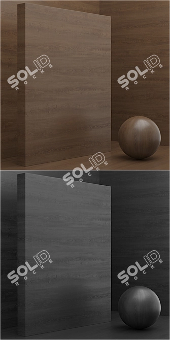 Seamless Wood/Veneer Set - 20pcs 3D model image 3