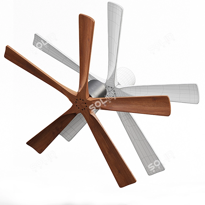 Stylish Dual Designer Fans 3D model image 3