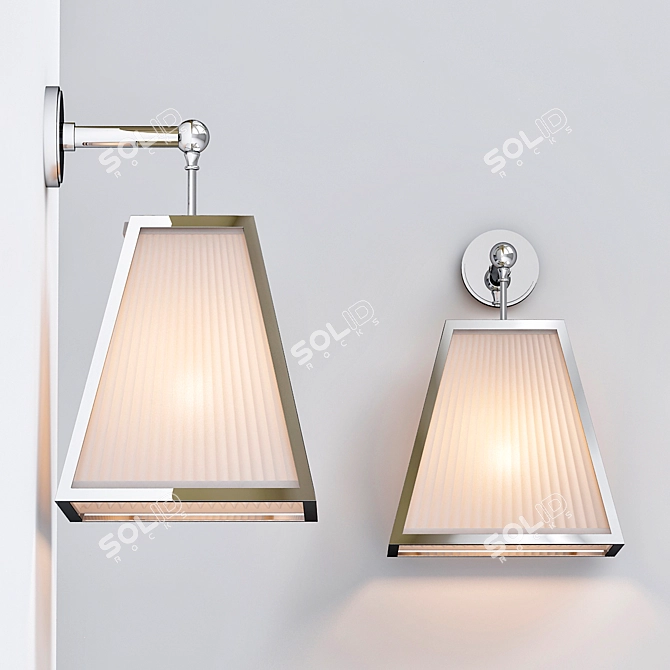 Elegant Notting Hill Wall Lamp 3D model image 1