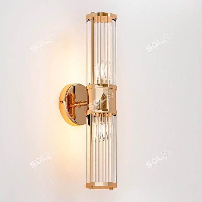 Eichholtz Claridges Double Wall Lamp 3D model image 1
