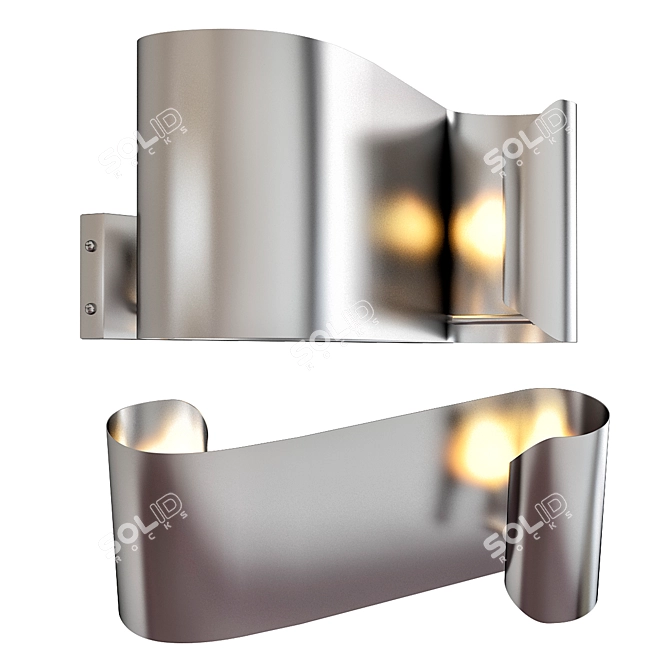 Crawley Wall Lamp: Elegant Illumination 3D model image 1