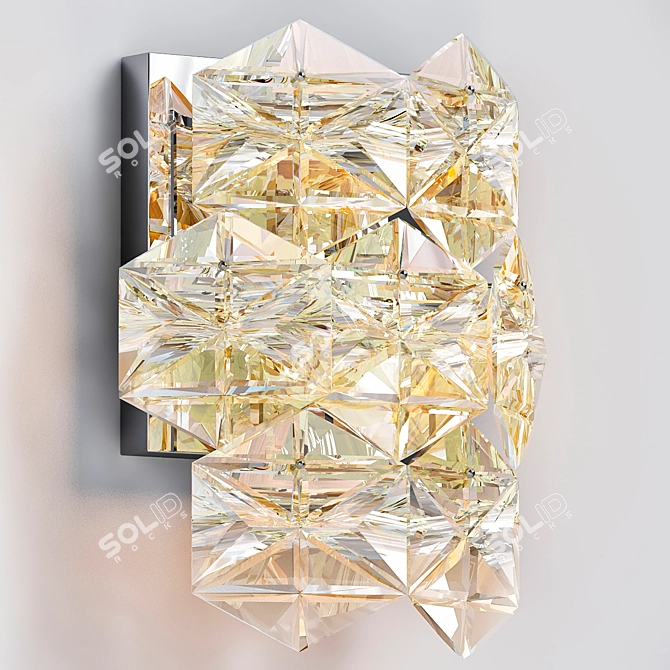 Elegant Hermitage Wall Lamp 3D model image 1