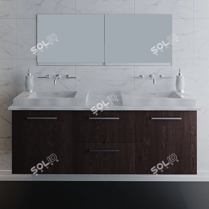 Bath Furniture Spray Panel 3D model image 2