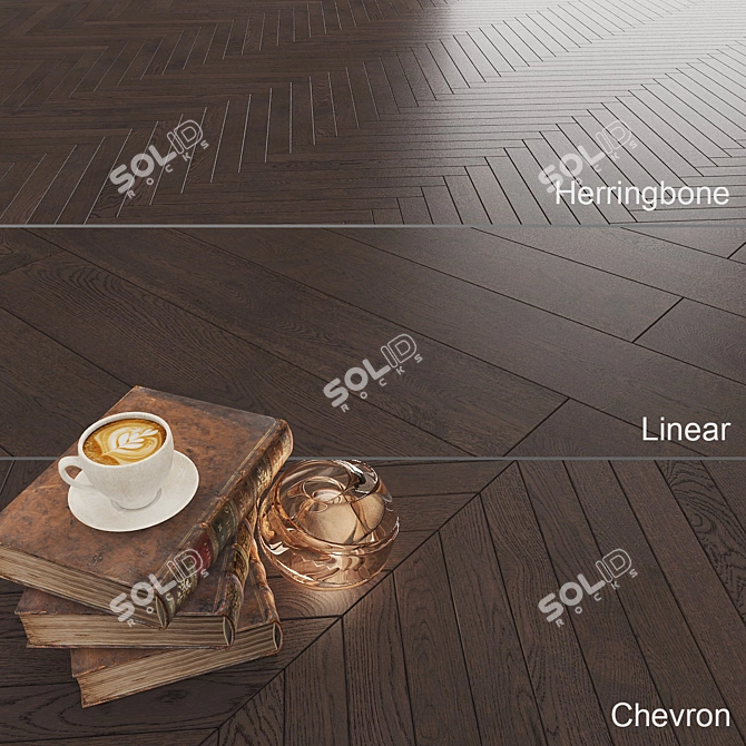 Grand Affogato Oak Parquet 3D model image 1