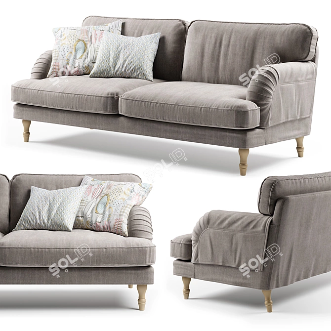 Comfortable and Stylish Ikea Stocksund Sofa 3D model image 1