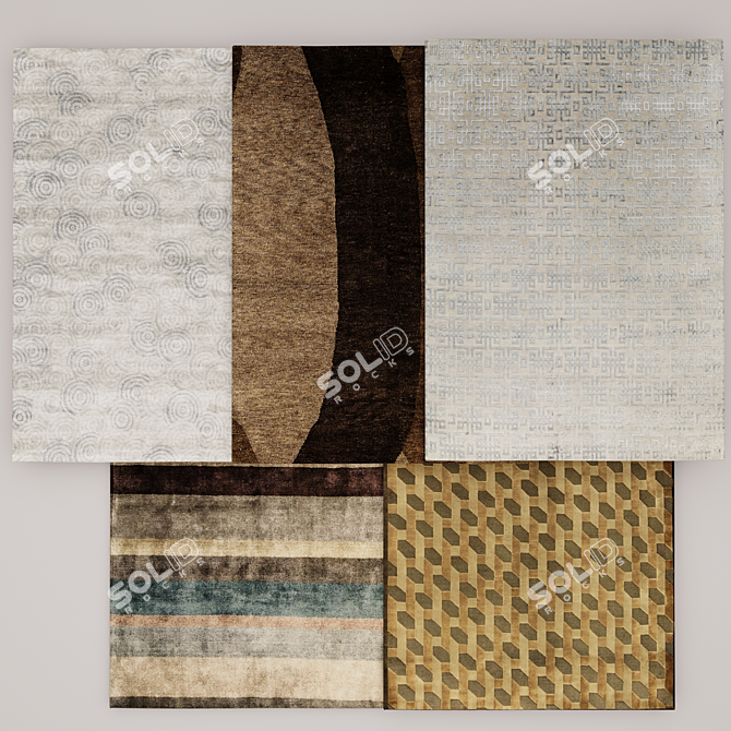 Luxury Carpet Set: Over 2K Textures 3D model image 1