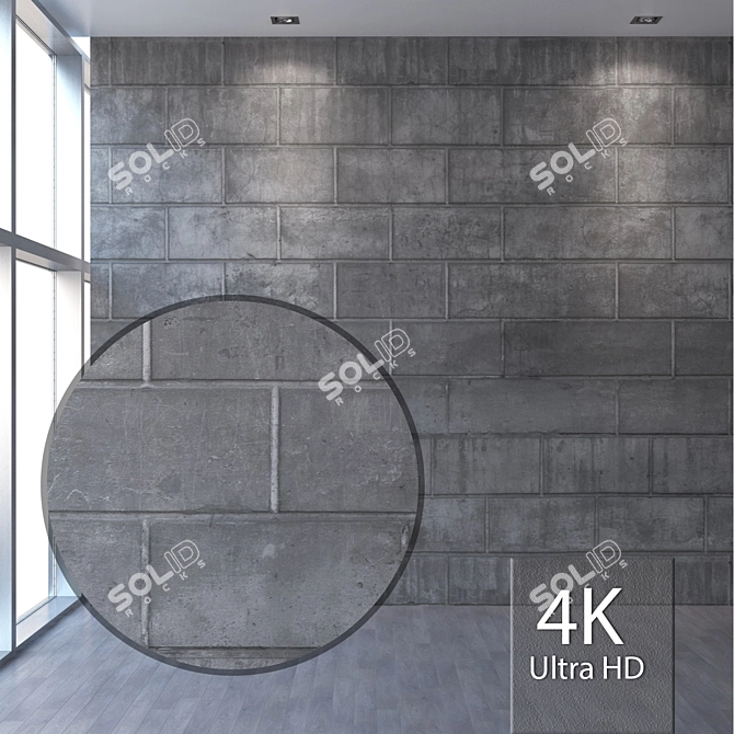 Seamless 4K Plaster Texture 3D model image 1