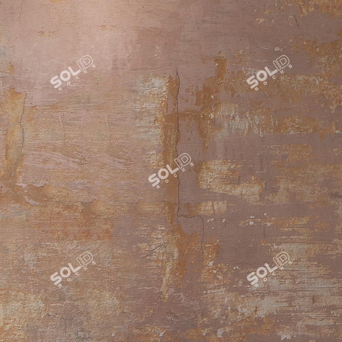 Seamless 4K Decorative Plaster 3D model image 3