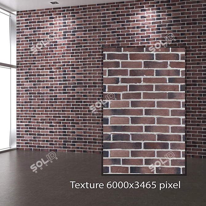 Seamless 4K Brick Textures 3D model image 2