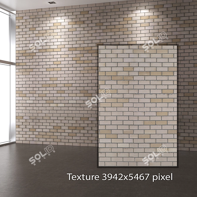 Seamless 4K Brickwork Texture 3D model image 2