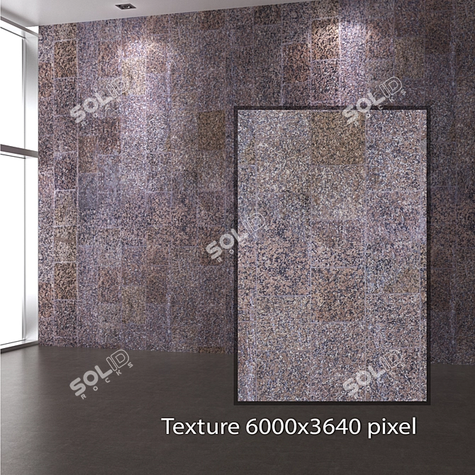 Seamless 4K Granite Texture 3D model image 2