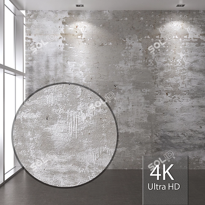 Title: Seamless Concrete Wall Texture 3D model image 1