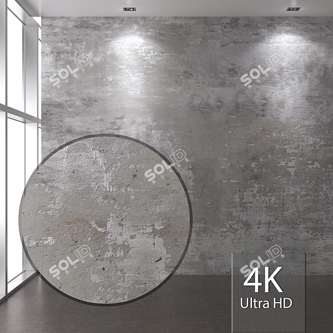 Title: Seamless Concrete Wall Texture 3D model image 1