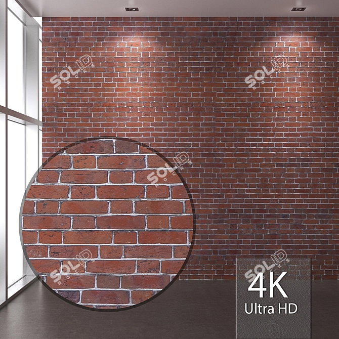 Title: Seamless 4K Brick Texture 3D model image 1