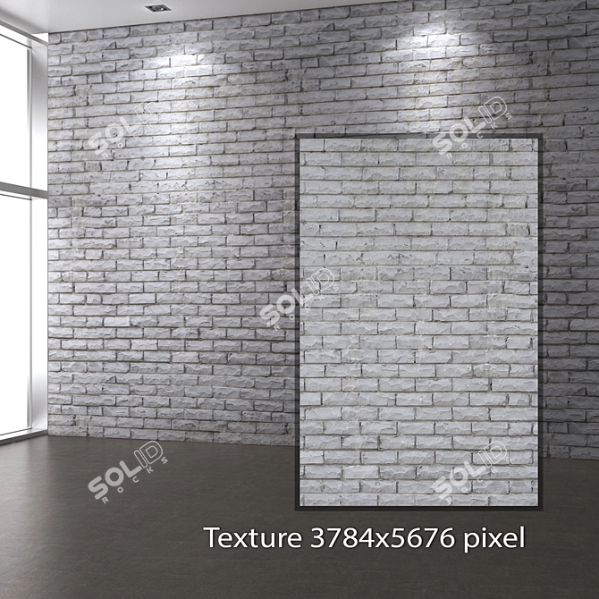 Seamless 4K Masonry Texture 3D model image 2