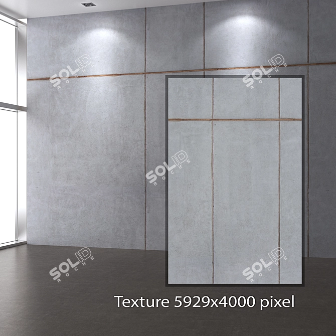 Seamless Concrete Texture 4K 3D model image 2