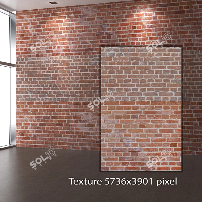 Seamless 4K Brickwork Texture 3D model image 2