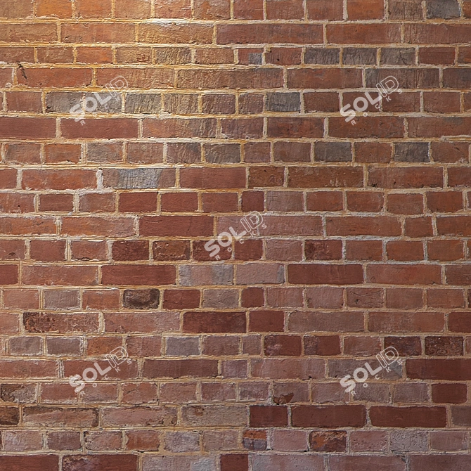 Seamless Brick Texture 4K 3D model image 3