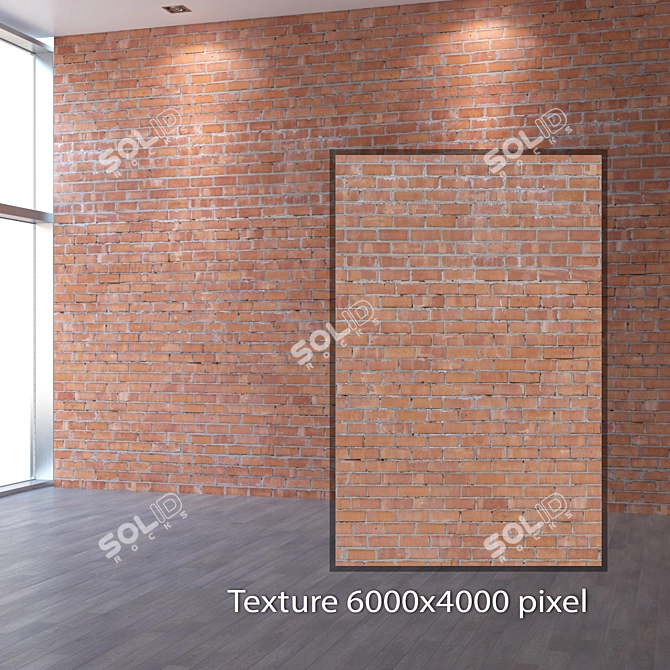 Seamless Bricklaying Texture 3D model image 2