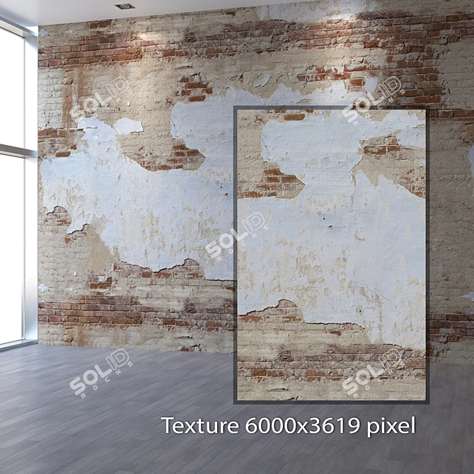 Seamless Decorative Plaster - 4K Texture 3D model image 2