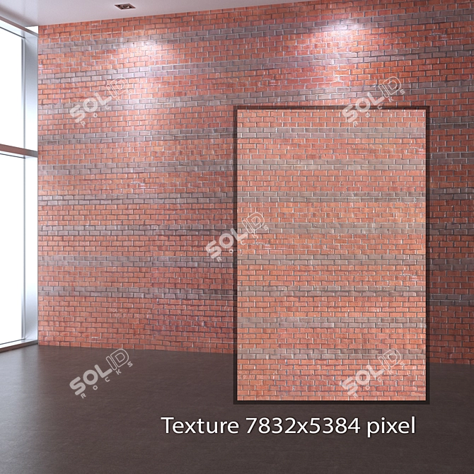 Title: Seamless 4K Brick Texture 3D model image 2