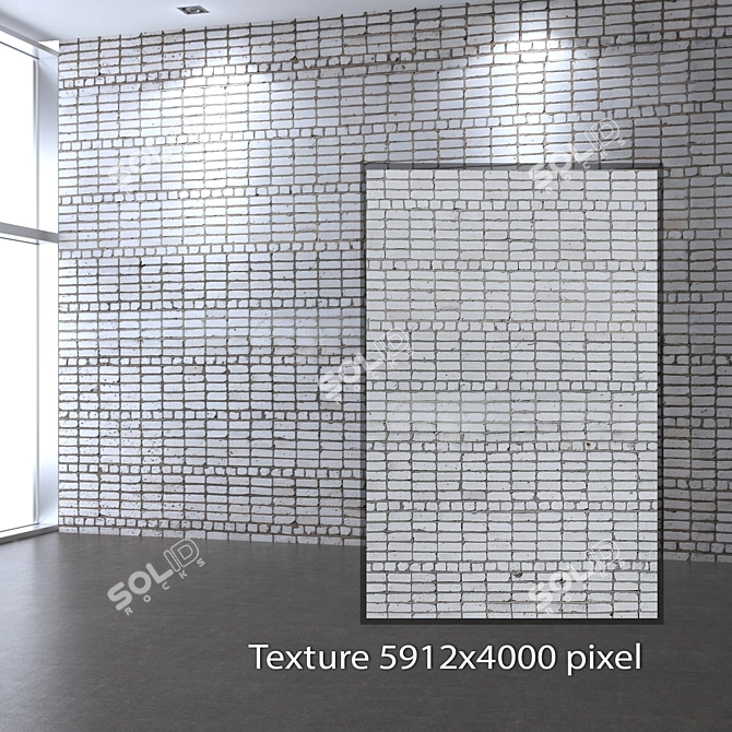 Seamless Bricklaying Texture in 4K 3D model image 2