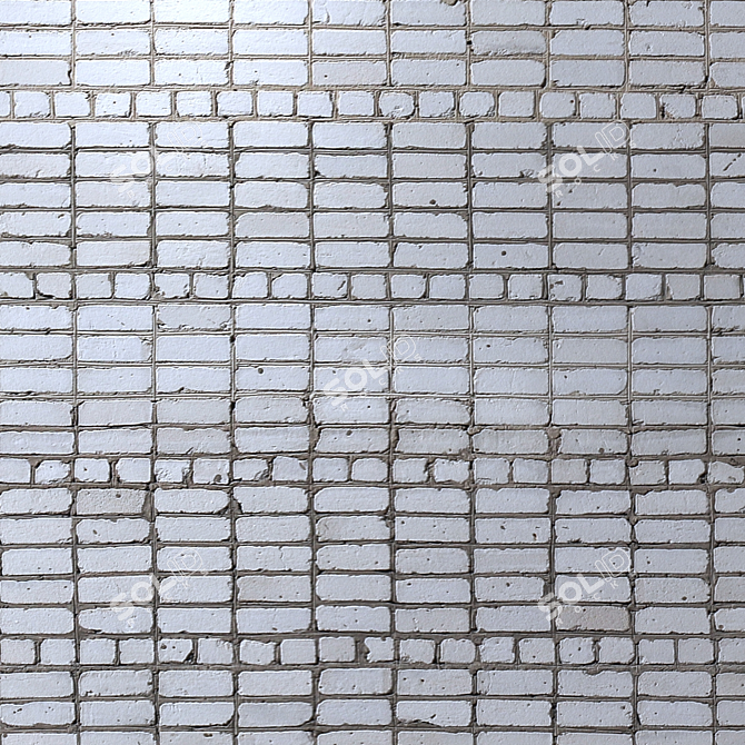 Seamless Bricklaying Texture in 4K 3D model image 3