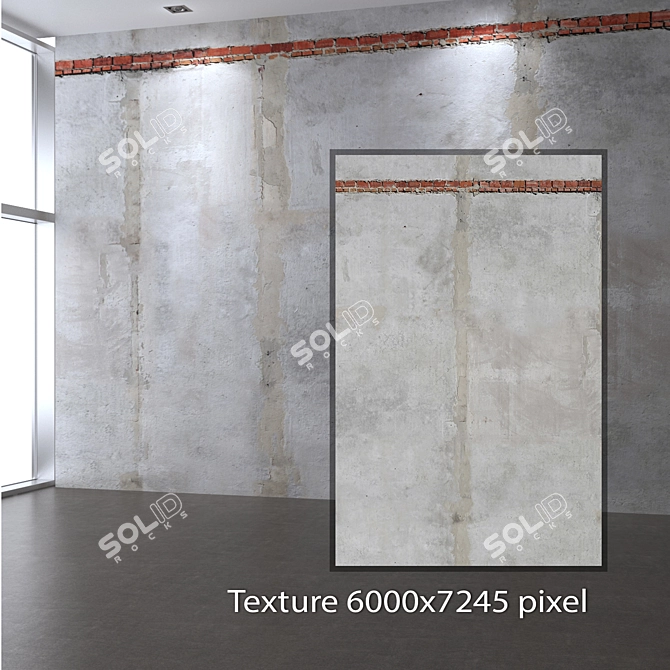 Seamless Concrete Texture 4K 3D model image 2