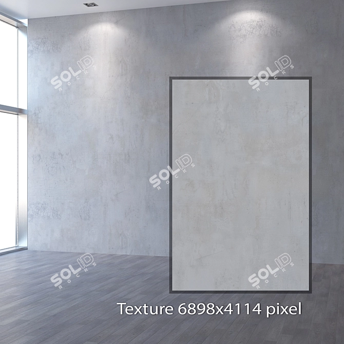 Seamless Plaster Texture 4K 3D model image 2