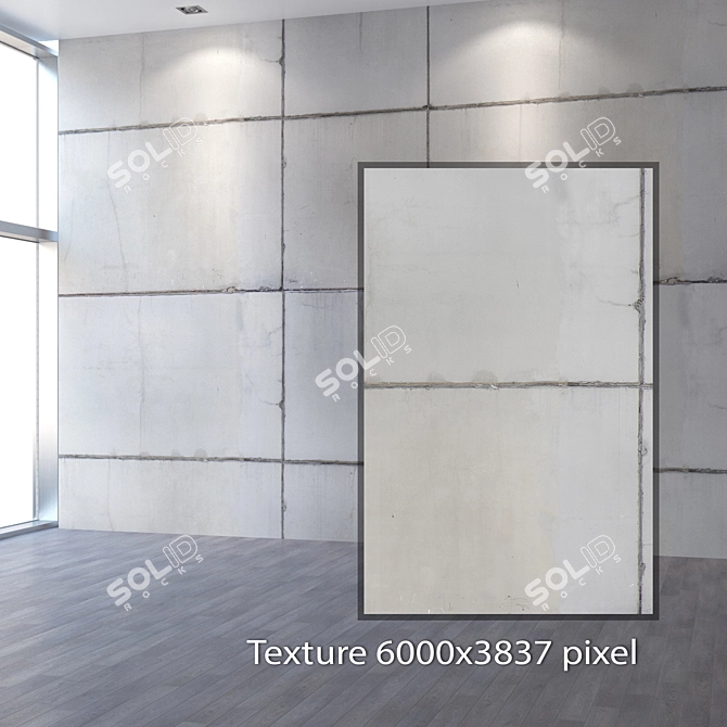 Seamless 4K Concrete Texture 3D model image 2