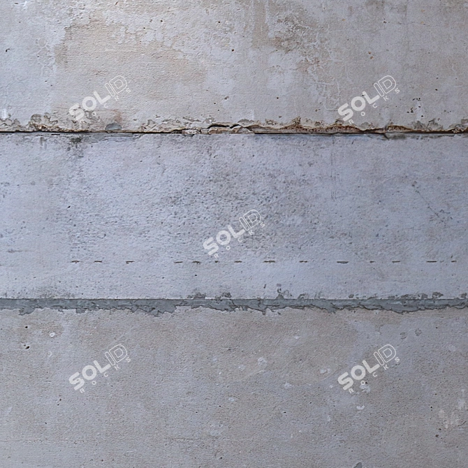 Seamless 4K Concrete Wall Texture 3D model image 3