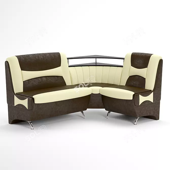 Versatile Kitchen Sofa 3D model image 1