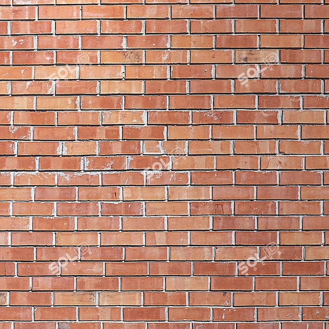 Seamless Brick Texture 4K 3D model image 3