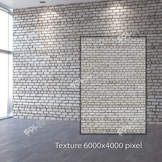 Seamless 4K Brick Texture 3D model image 2