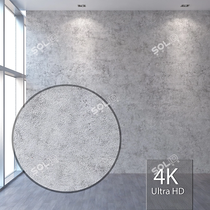 Seamless 4K Plaster Texture 3D model image 1