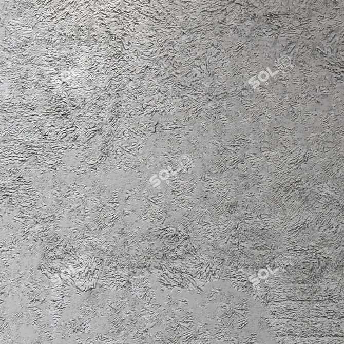 Seamless 4K Coated Plaster Texture 3D model image 3