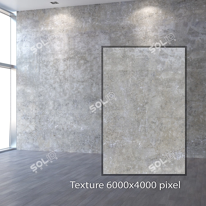 Seamless Concrete Texture 4K 3D model image 2