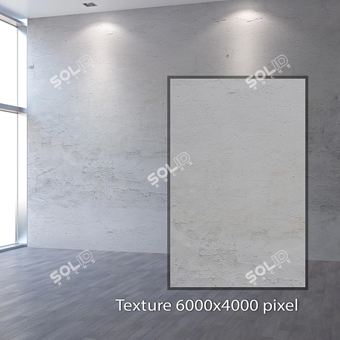 Seamless Plaster Texture 4K 3D model image 2