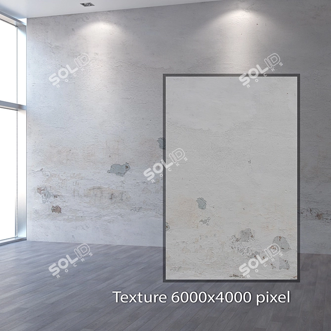 Seamless Plaster Texture in 4K 3D model image 2