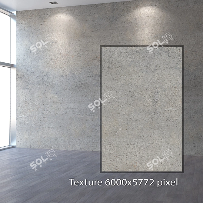 Seamless 4K Facade Plastering 3D model image 2