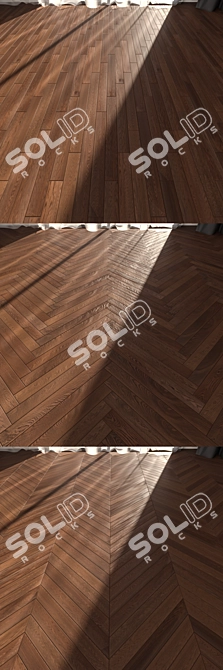 Tamarindo Oak Parquet: Luxury Flooring 3D model image 2